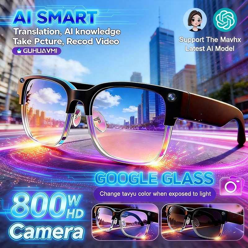 Smart Glasses Lens - Nouvelles Lunettes Intelligentes 2026 avec Caméra