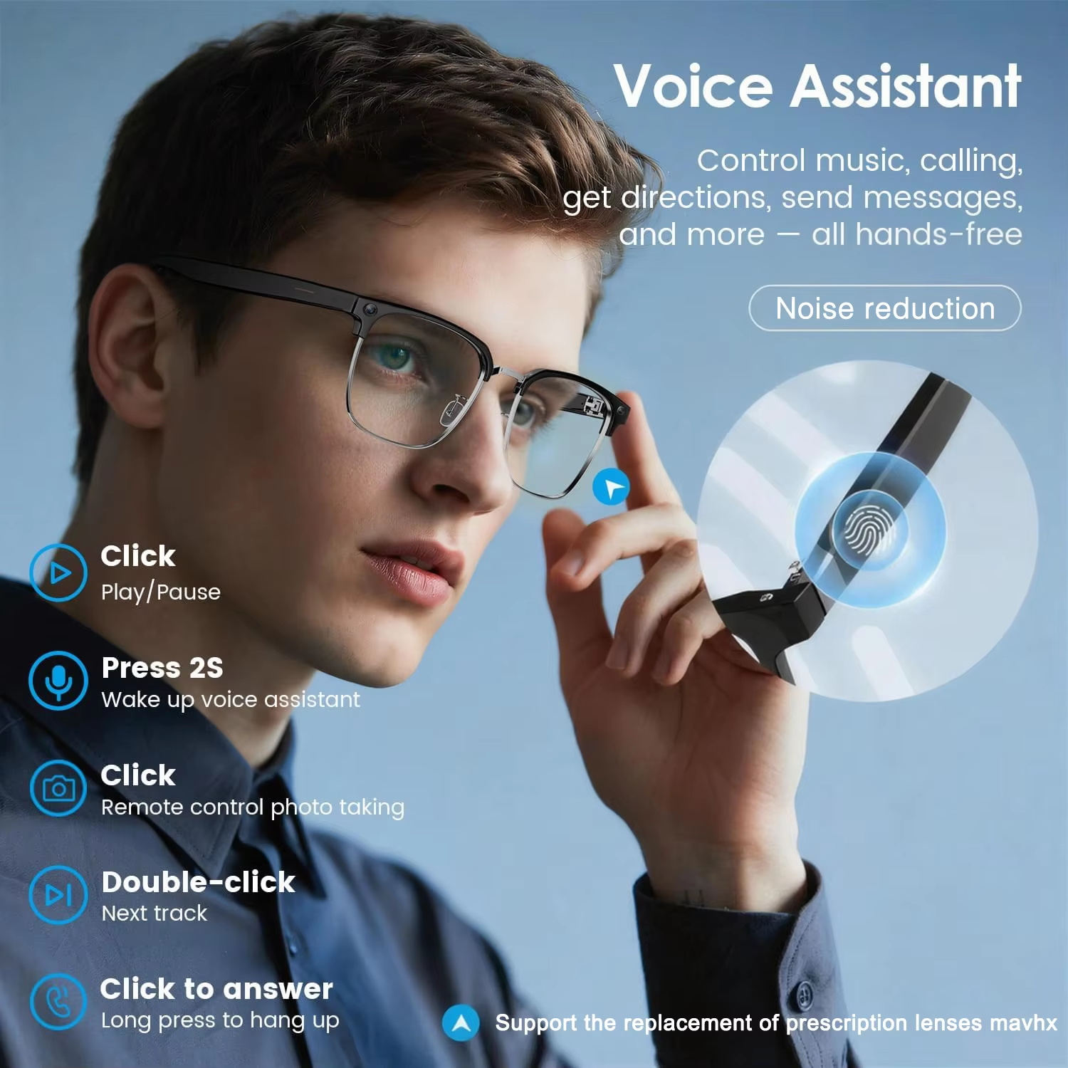 Nouvelles Lunettes Intelligent - Smart Glasses Lens avis et prix